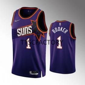 Phoenix Suns Devin Booker 1 Nike 2022-23 Icon Edition Violetti Miesten Pelipaidat Swingman